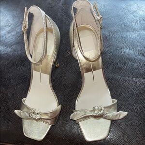 Dolce Vita Silver Strappy Heels